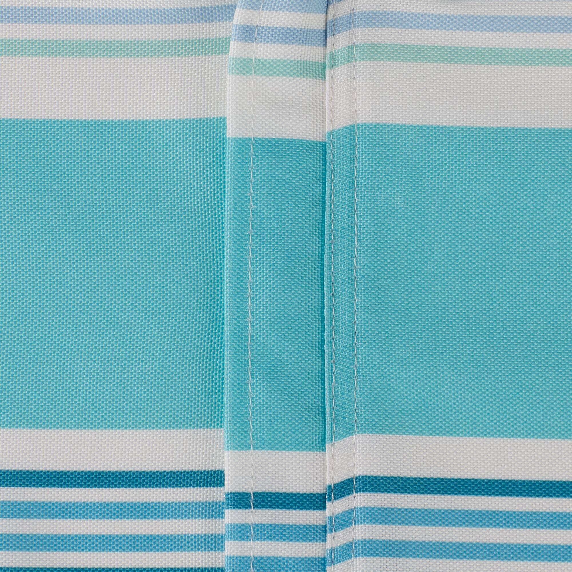 DII® Beach House Stripe Print Outdoor Tablecloth With Zipper 60 Round